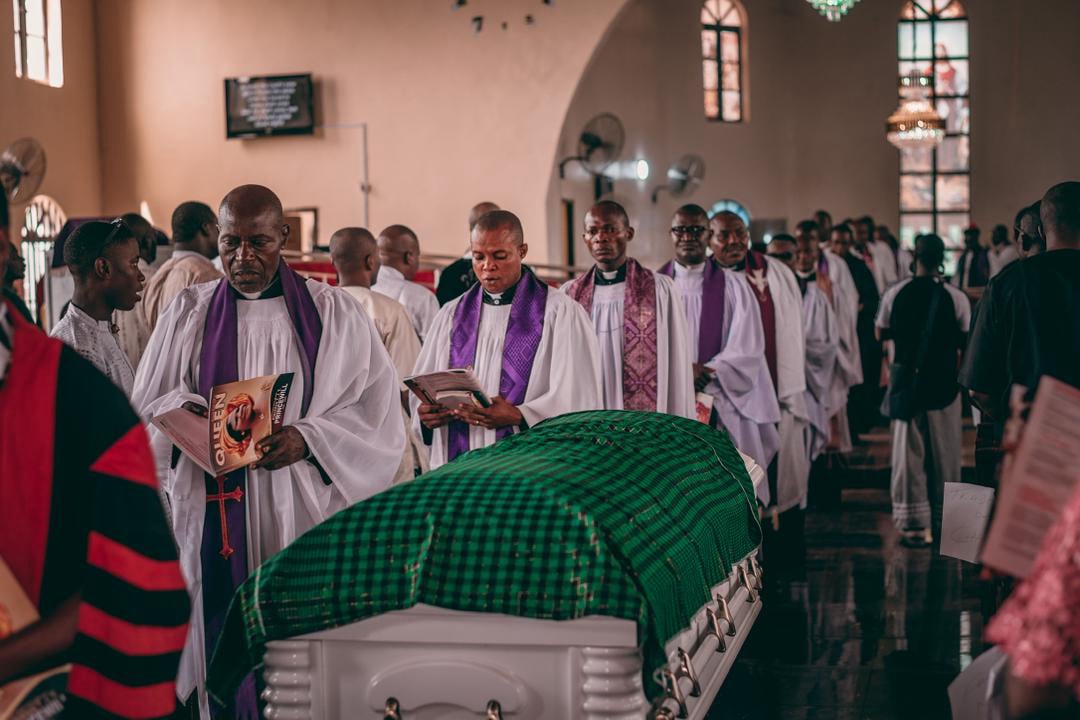 late Queen Florence T.J.T Princewill, wife of the late Amanyanabo of Kalabari Kingdom in Rivers  burial